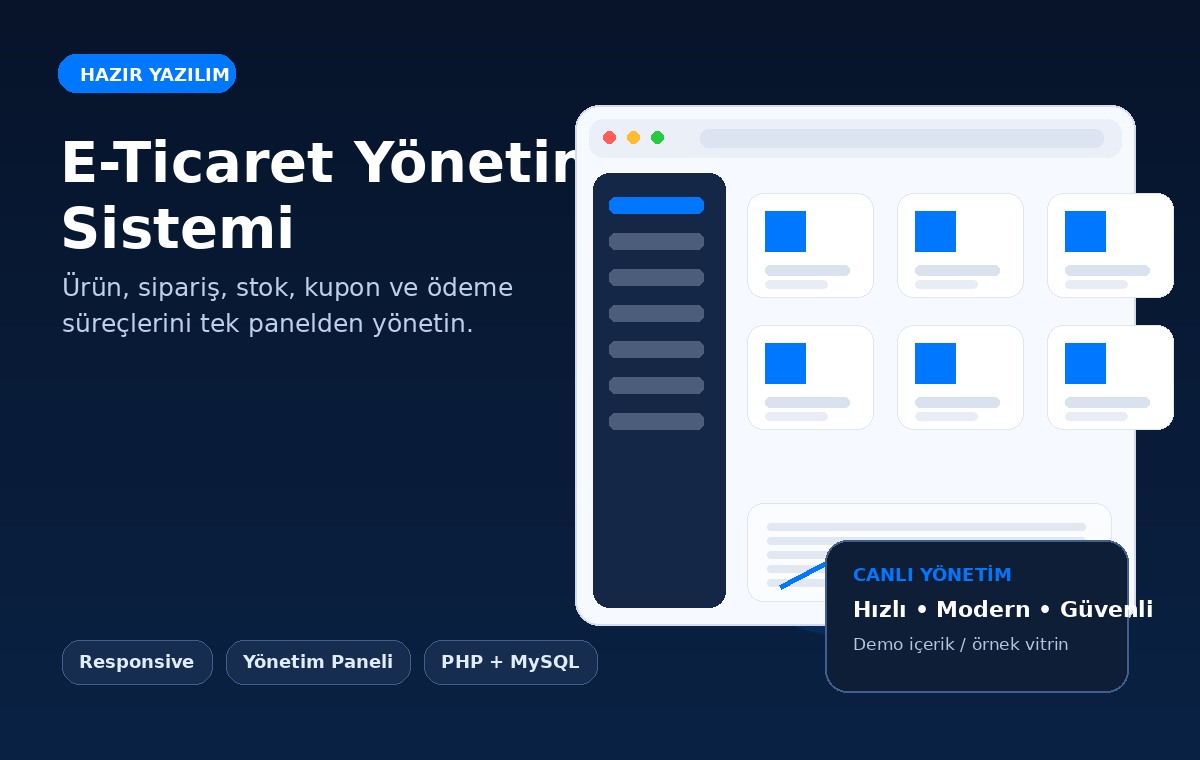E-Ticaret Yazılımı