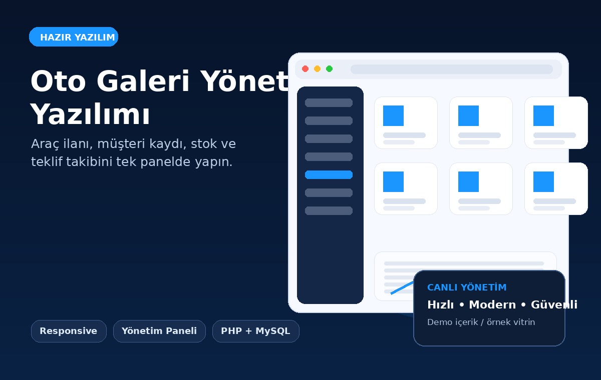 Oto Galeri Yazılımı